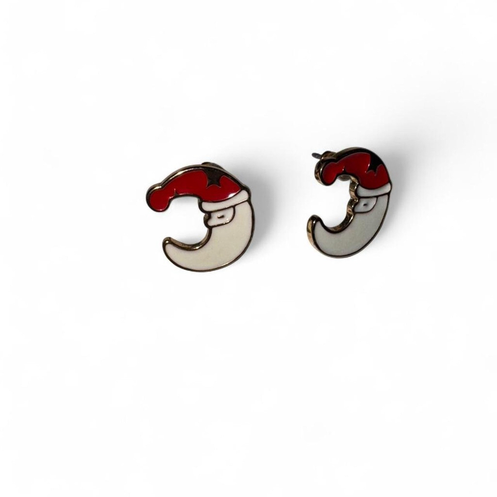 Christmas Santa Claus earrings #ChristmasJewellery #winter #holiday